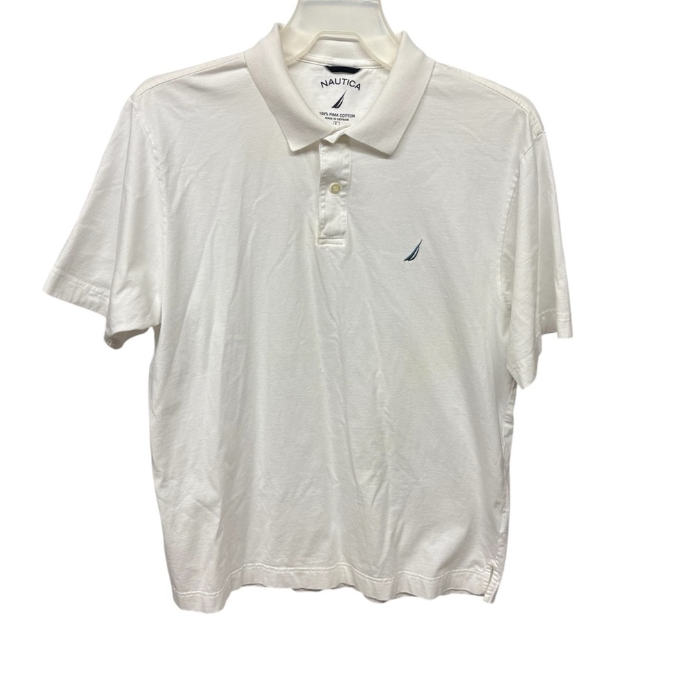 Nautica Men’s Performance Deck Polo Large – White – Classic - Picture 3 of 6